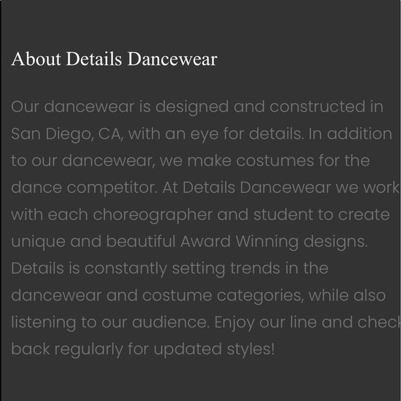 Details Dancewear custom black/red leotard size CXL. Never worn - Picture 9 of 9